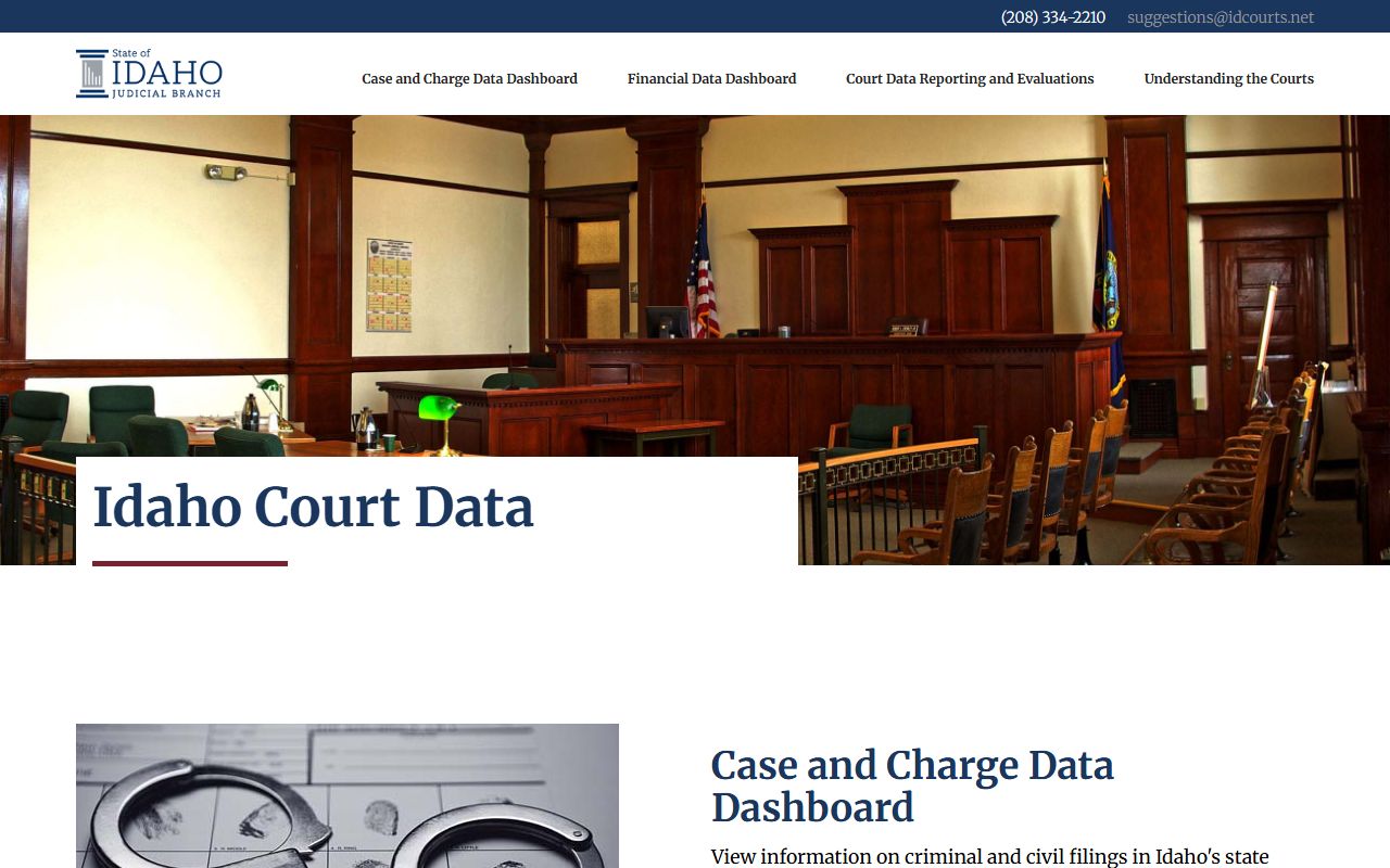 Power County court dockets Idaho Court Data dashboard