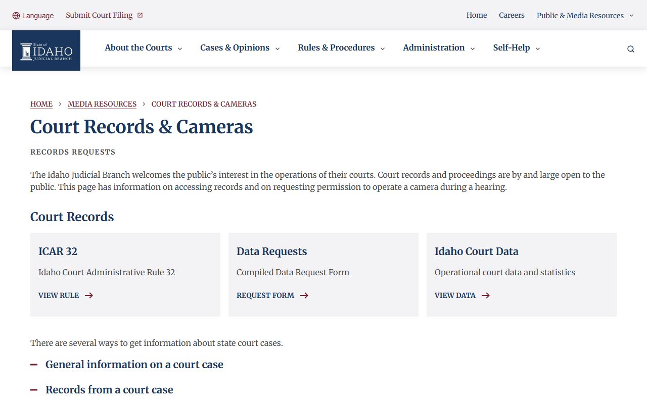 Power County court records Idaho court records guidance